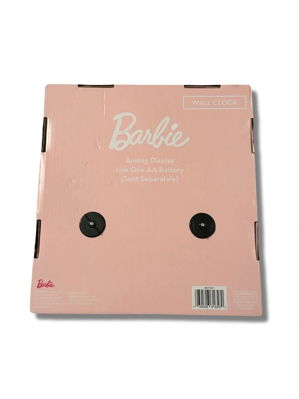 Barbie Hot Pink Wall Clock with Silhouette